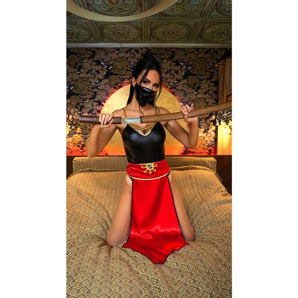 Yandy Black and Red Ninja Costume L new - Picture 8 of 10